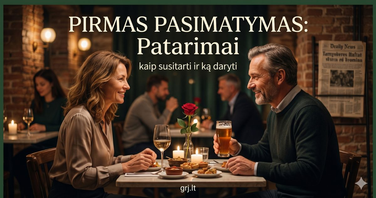 Pirmas pasimatymas: 12 patarimų, kaip padaryti įspūdį