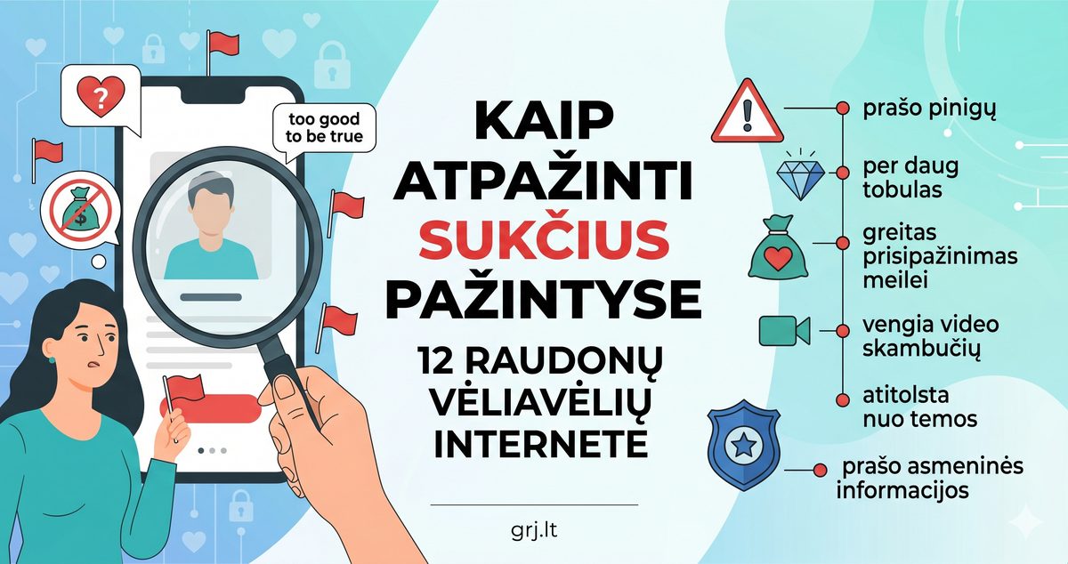 Kaip atpažinti sukčius pažinčių svetainėse: ženklai ir patarimai